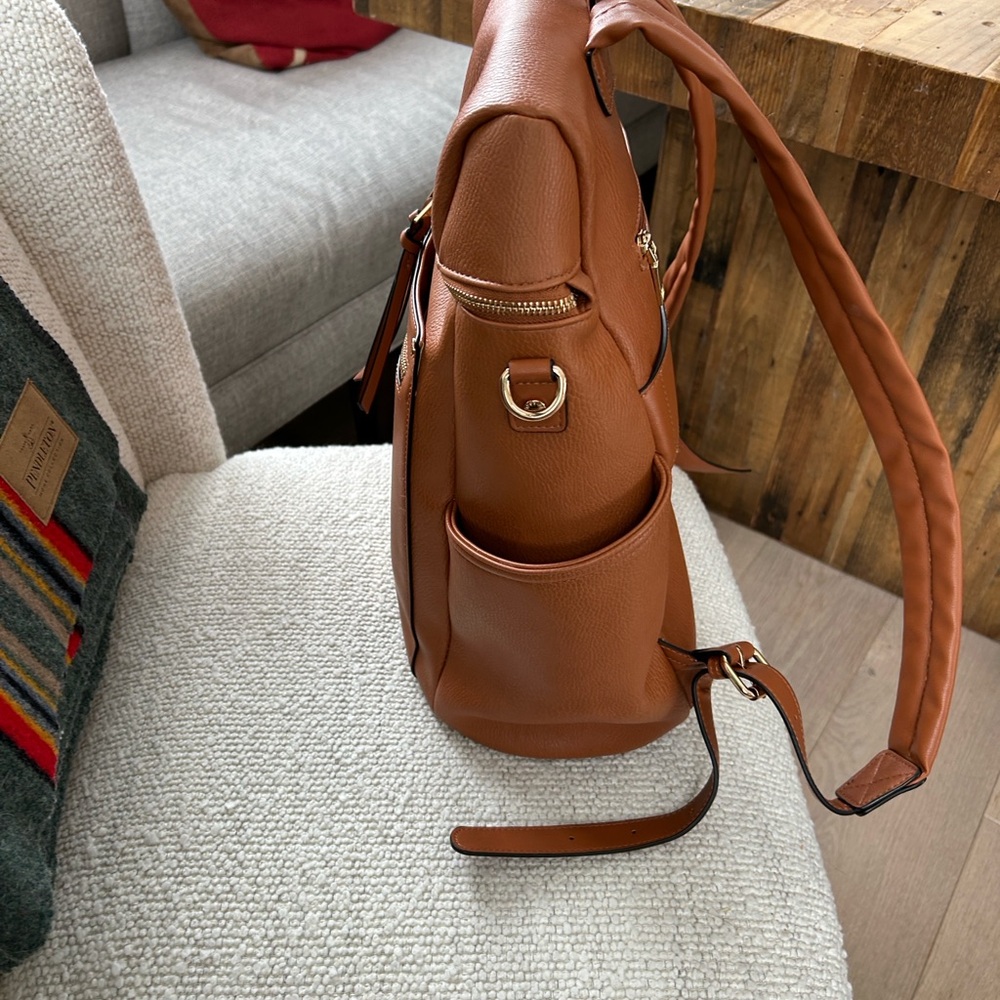 Brown Leather Backpack - Picture 8 of 16